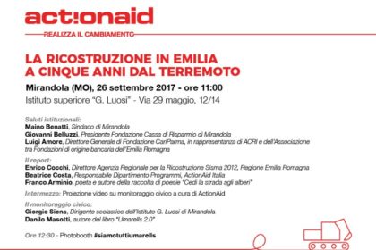 Conferenza "La ricostruzione in Emilia a cinque anni dal terremoto"