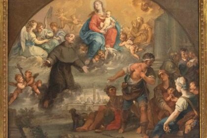 Le Collezioni d’Arte e di Storia accolgono la donazione del dipinto “San Francesco implora la protezione della Madonna sui pellegrini” di Jacopo Alessandro Calvi