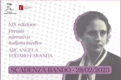 Pubblicato il bando di concorso per la XIX edizione dei “Premi triennali di narrativa italiana inedita Arcangela Todaro-Faranda”