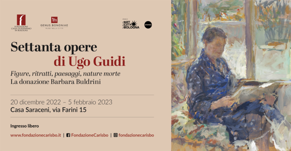 Dal 20 dicembre 2022 a Casa Saraceni riapre al pubblico la mostra “Settanta opere di Ugo Guidi”. La donazione Barbara Buldrini